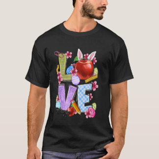 Camiseta Ama al conejo de Pascua maestro conejo lindo prima