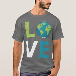 Camiseta Ama al mundo, ama y salva amigo