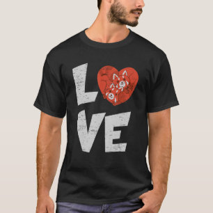 Camiseta Ama al Panda Rojo por una Especie de Árbol de Bamb