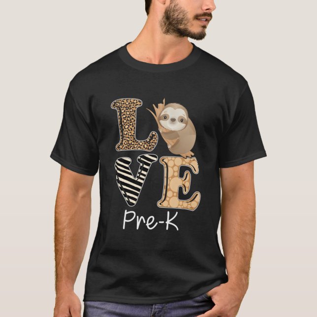 Camiseta Ama al profesor preescolar preescolar preescolar d (Anverso)
