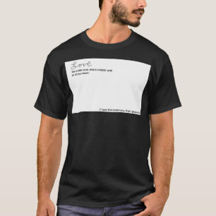 Camiseta Ama al SEÑOR DIOS JESUCRISTO con todo tu corazón