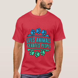 Camiseta Ama AnimalesTolerante con las Personas chico