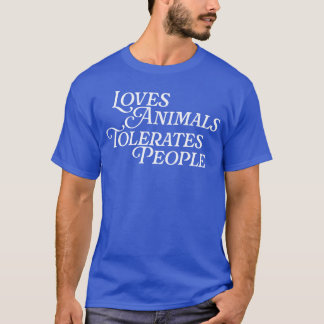 Camiseta Ama AnimalesTolerates Personas Regalo de amor por 