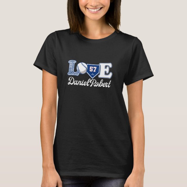 Camiseta Ama Daniel Robert Texas Béisbol MLBPA (Anverso)