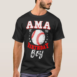 Camiseta Ama De Birthday Boy El Tema Del Béisbol Bday Celeb
