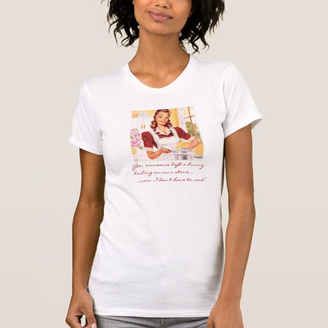 Camiseta Ama de casa de ebullición de los años 50 del (Anverso)