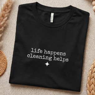 Camiseta Ama de casa divertida Amante de la limpieza Simple