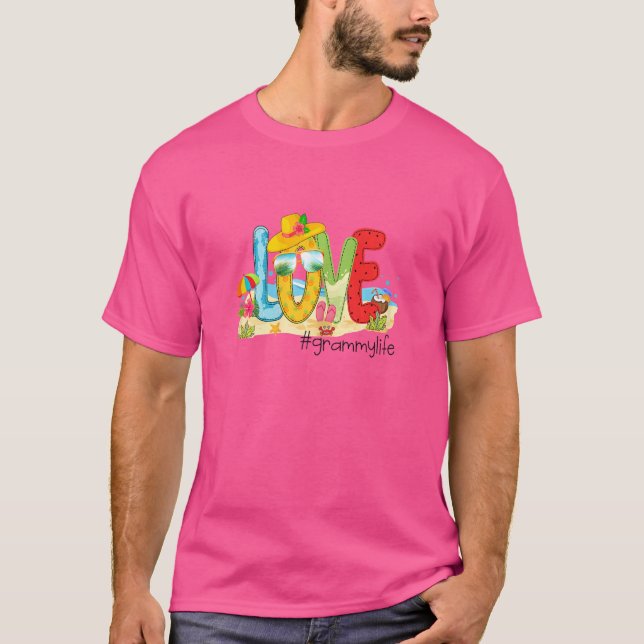 Camiseta Ama de verano Grammylife Grammy Love Beach V (Anverso)