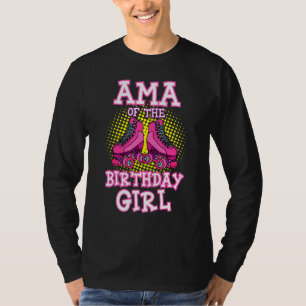Camiseta Ama Del Chica De Cumpleaños Patines De Patinaje De