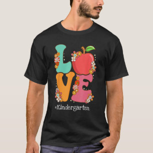 Camiseta Ama el aprecio del profesor de guardería Apple de 