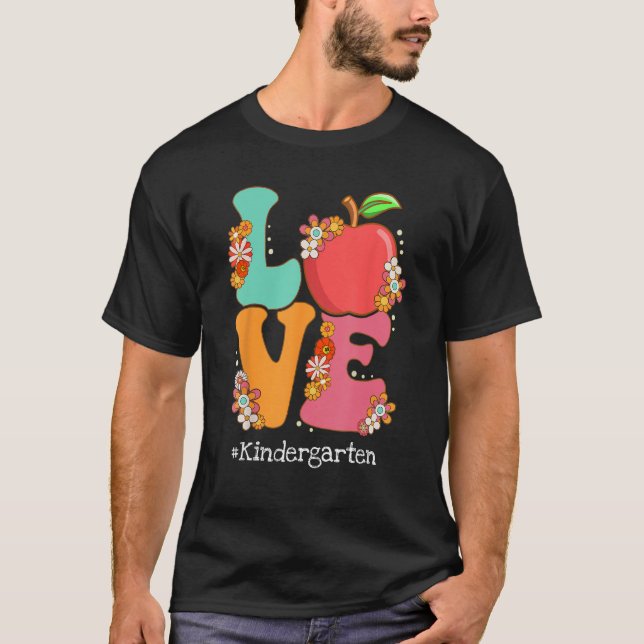 Camiseta Ama el aprecio del profesor de guardería Apple de  (Anverso)