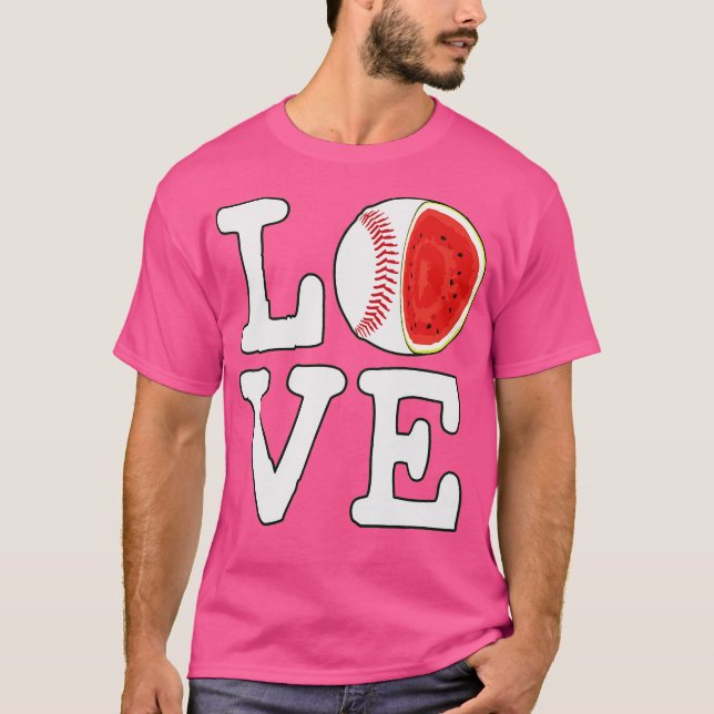 Camiseta Ama el béisbol sandía (Anverso)