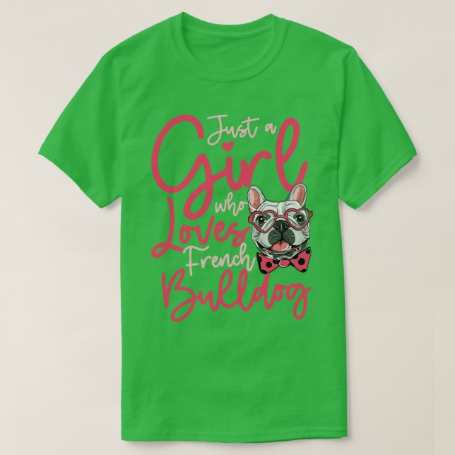 Camiseta Ama el bulldog francés (Diseño del anverso)