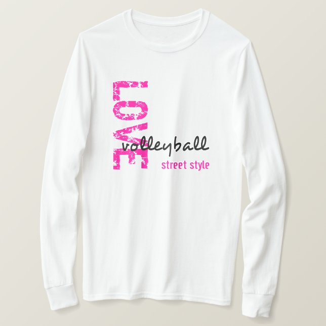 Camiseta Ama el Estilo Callejero de Voleibol (Anverso del diseño)