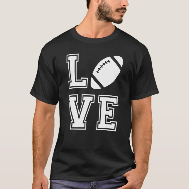 Camiseta Ama el fútbol americano (Anverso)