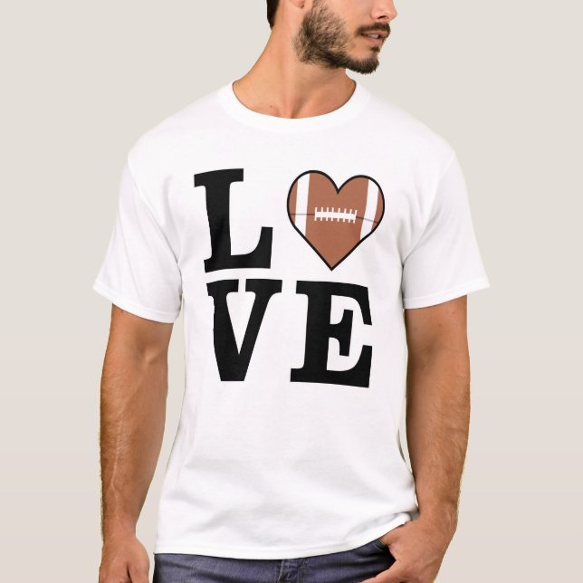 Camiseta Ama el fútbol americano (Anverso)