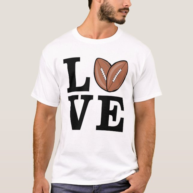 Camiseta Ama el fútbol americano (Anverso)