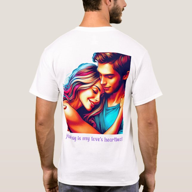 Camiseta Ama el latido del corazón (Reverso)