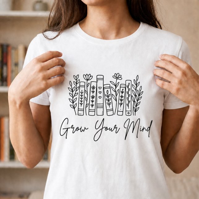 Camiseta Ama el Libro Crece Tu Mente Leer es Amor  (Subido por el creador)