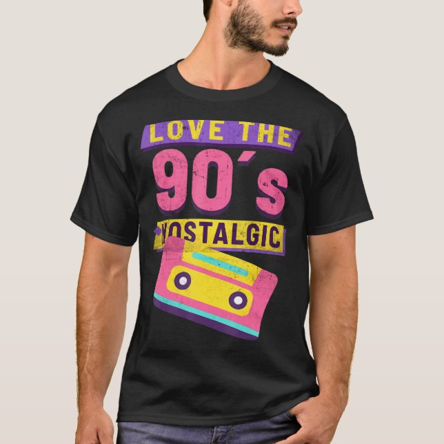 Camiseta Ama el nostálgico Fiesta de Cassette Hip Hip Rap d (Anverso)