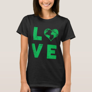 Camiseta Ama el planeta tierra tanque ambiental angustiado 