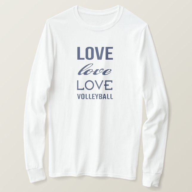 Camiseta Ama el Voleibol (Anverso del diseño)