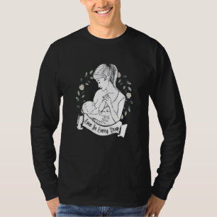 Camiseta Ama en cada gota Mamá Floral Boho Lactancia 