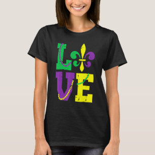 Camiseta Ama Fleur Lis Louisiana Mardi Gras Mujeres Hombre