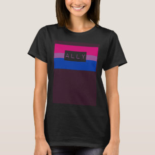Camiseta Ama gay gay gay mariscal aliado bisexual Bandera d
