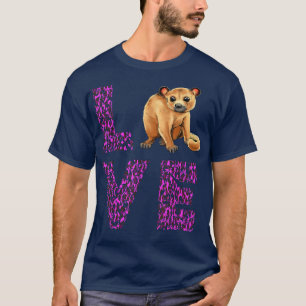 Camiseta Ama Kinkajou Púrpura Leopardo Noche Walker Kinkajo