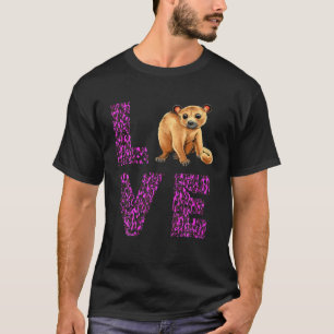 Camiseta Ama Kinkajou Púrpura Leopardo Noche Walker Kinkajo