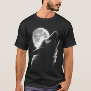 Camiseta Ama la luna de lobo de los lobos 3
