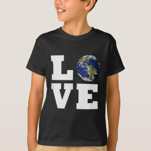 Camiseta Ama La Tierra _ Amor Mundial Protección Ambiental