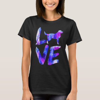 Camiseta Ama Labrador Retriever Acuarela Perro Azul Mamá Pa