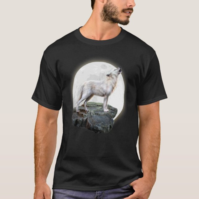 Camiseta Ama Lobos cara de lobo 1 (Anverso)