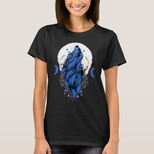 Camiseta Ama Lobos luna de lobo 1 (Anverso)
