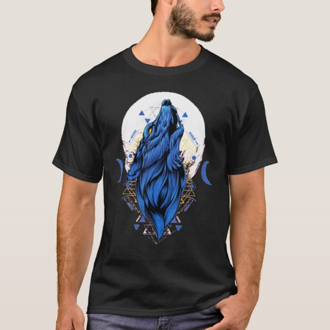 Camiseta Ama Lobos luna de lobo 1 (Anverso)