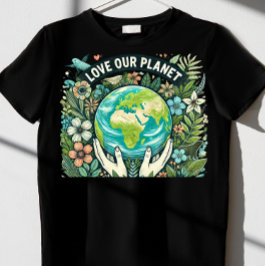 Camiseta Ama nuestro planeta Tierra Día