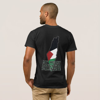 Camiseta Ama Palestina Mi Corazón Anhela Palestina Hombres