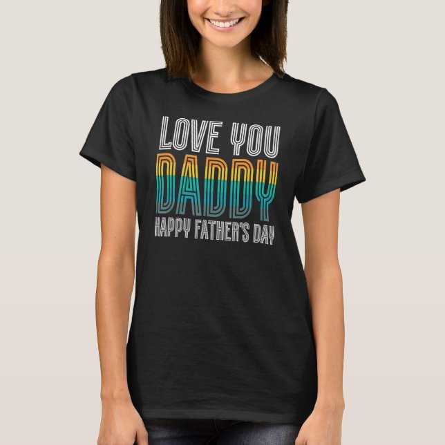 Camiseta Ama papi Feliz Día del Padre Fama de amor familiar (Anverso)