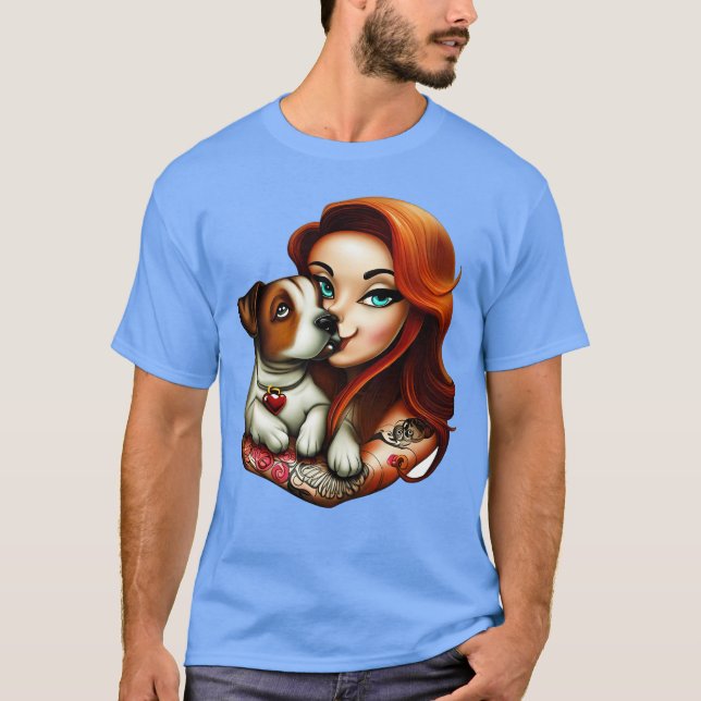 Camiseta Ama perros familia (Anverso)