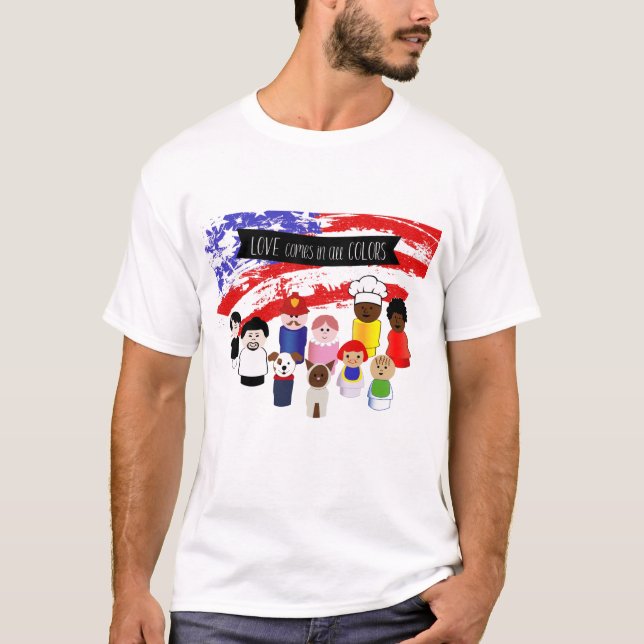 Camiseta Ama Todos los Colores (Anverso)
