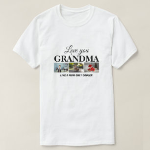 Camiseta Ama tu abuela, como mamá 3 Personalizado de foto t