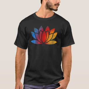 Camiseta Ama Yoga Tee Lotu Flor Mediación Pose Buddha