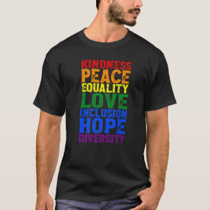 Camiseta Amabilidad Derechos Humanos Paz Lgbt Gay Lesbiana 