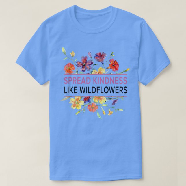 Camiseta Amabilidad extendida como flores silvestres - Insp (Diseño del anverso)