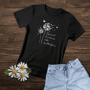 Camiseta Amabilidad extendida como mariposas