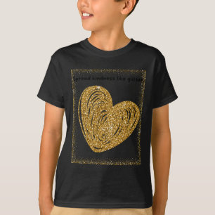 Camiseta Amabilidad extendida como Pegatina Purpurina