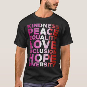 Camiseta Amabilidad Igualdad Amor Bandera Lesbiana LGBT Org