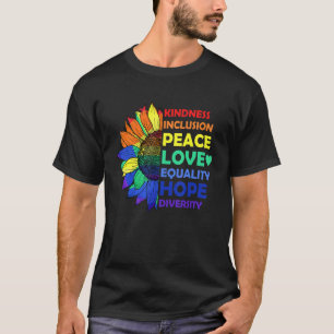 Camiseta Amabilidad Inclusión Paz Igualdad Esperanza Divers
